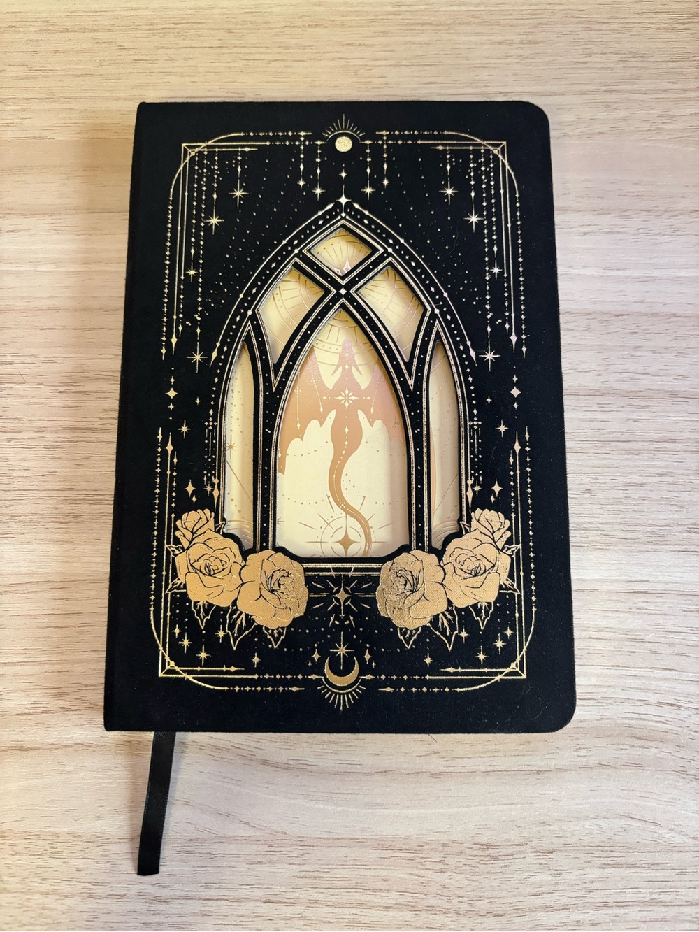 FairyLoot Dragon Dot Bullet Journal Hardcover Gold Foil & Stencils
